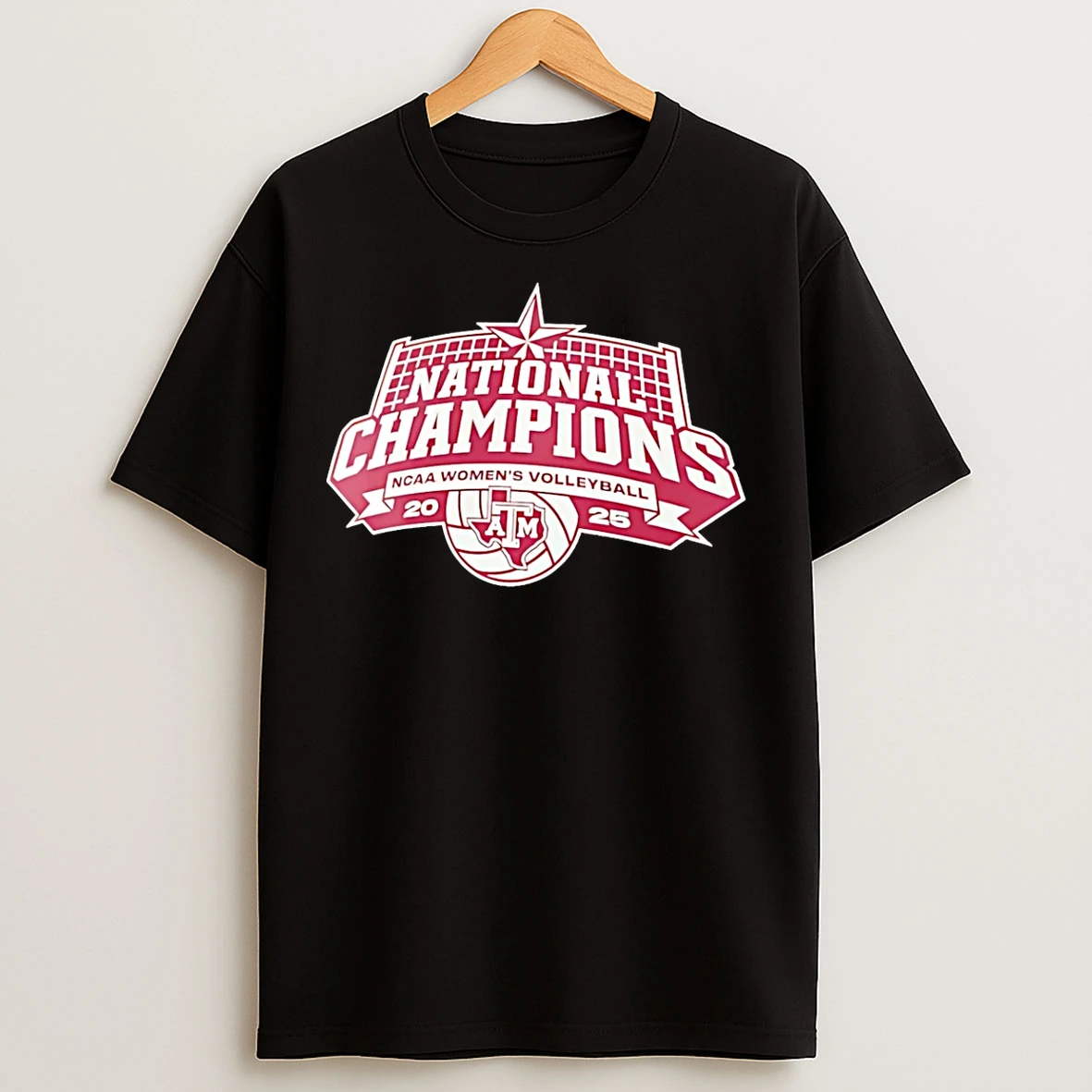 Classic Texas Am Aggies 2025 Volleyball National Champions Vintage T Shirts