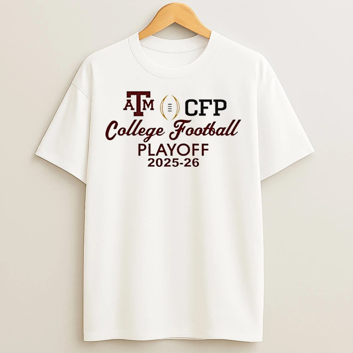 Classic Texas Am Aggies Cfp College Football Playoff 2025 26 T Shirts