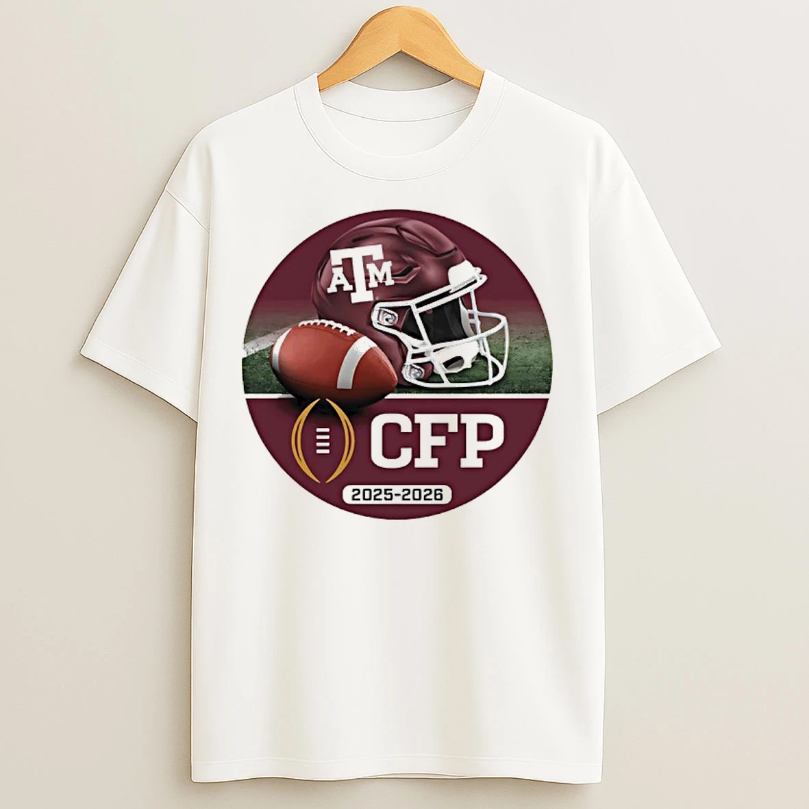 Classic Texas Am Aggies Cfp College Football Playoff 2025 26 Helmet T Shirts
