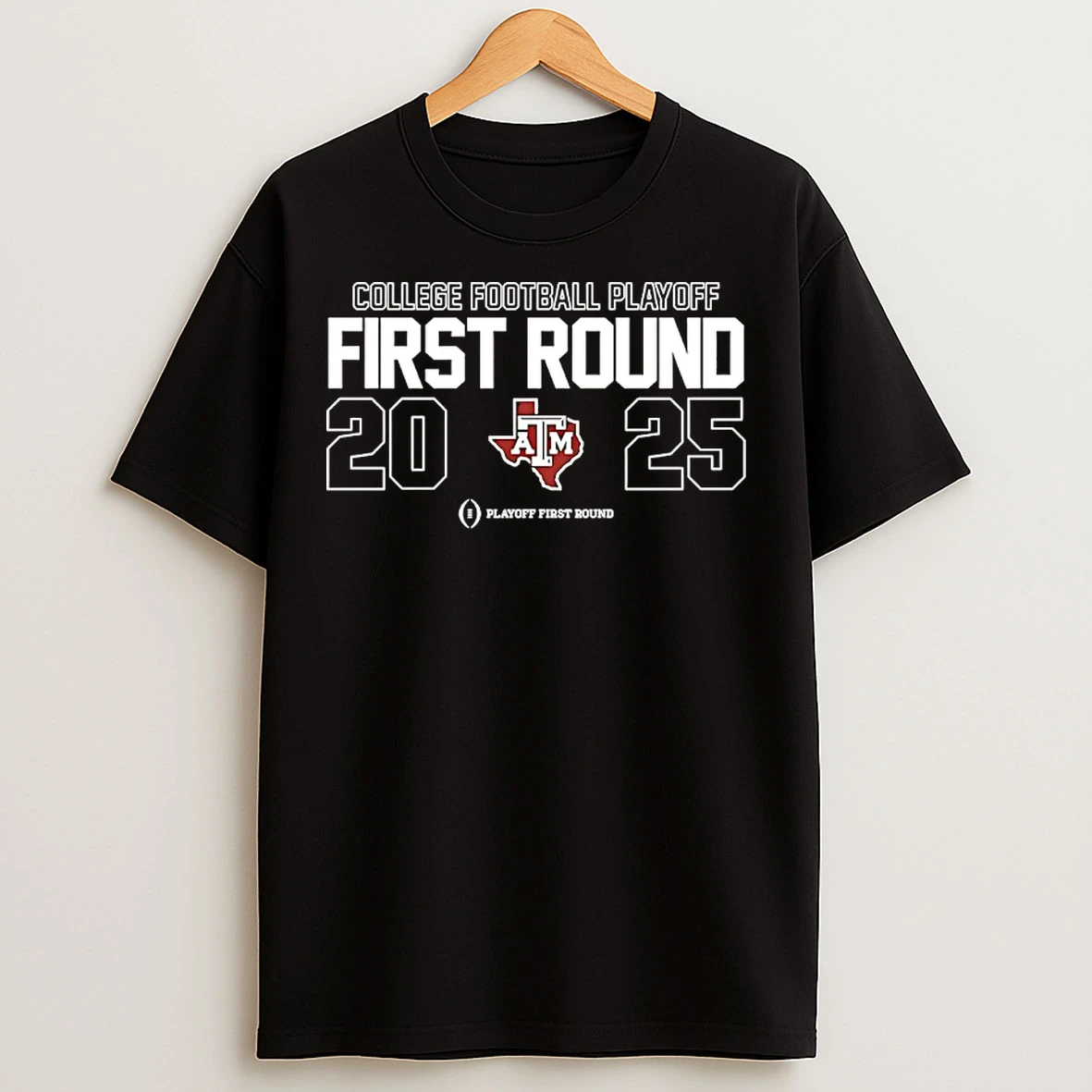 Classic Texas Am Aggies College Football Playoff 2025 First Round T Shirts
