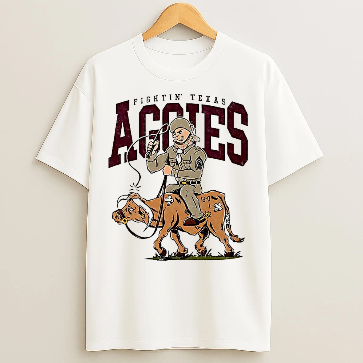 Classic Texas Am Aggies Fightin Texas Sarge Mascot T Shirts