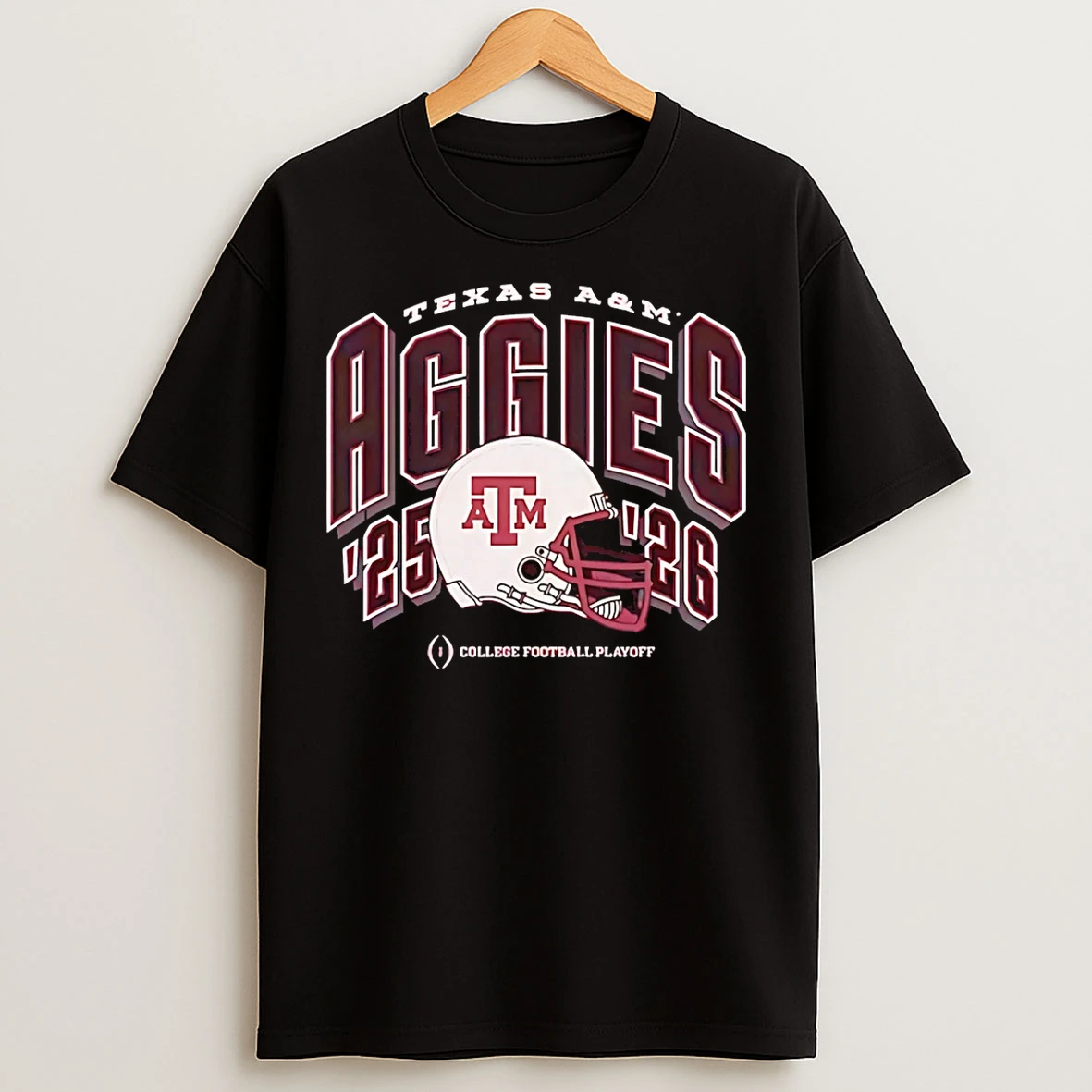 Classic Texas Am Aggies Football 2025 Cfp Bound Helmet T Shirts