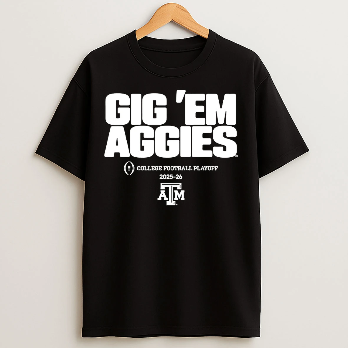 Classic Texas Am Aggies Gig Em Aggies College Football Playoff 2025 2026 T Shirts