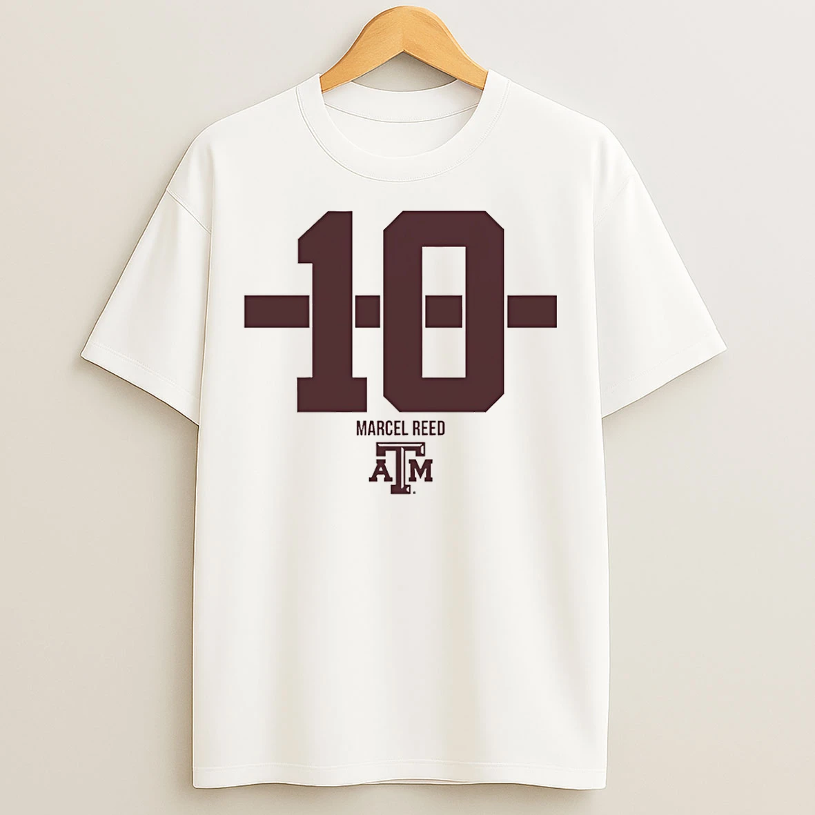 Classic Texas Am Aggies Marcel Reed 10 Stripe T Shirts