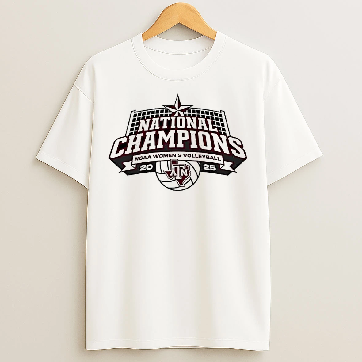 Classic Texas Am Aggies National Champions Ncaa Womens Volleyball 2025 T Shirts