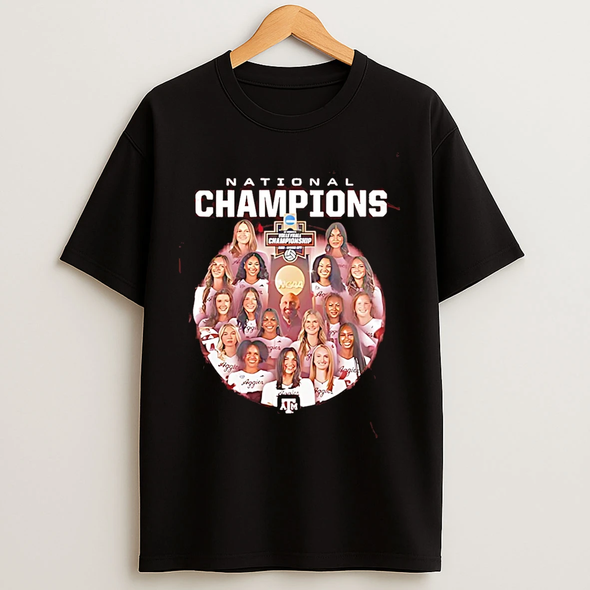 Classic Texas Am Aggies Volleyball 2025 National Champions All Team T Shirts