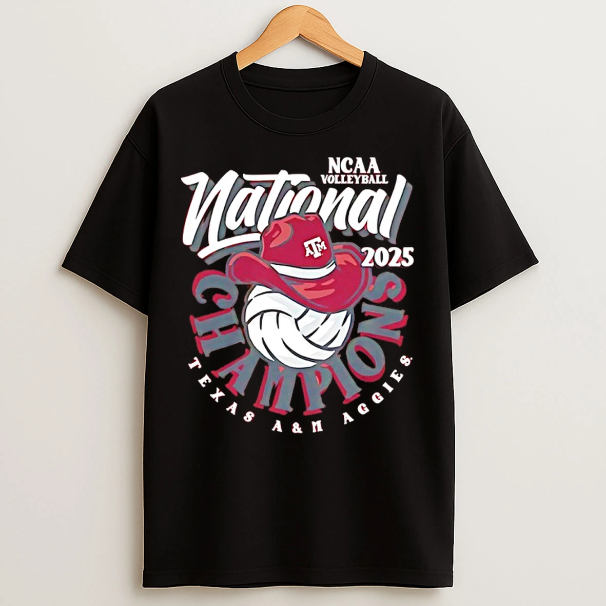 Classic Texas Am Aggies Womens Volleyball National Champions 2025 Hat T Shirts