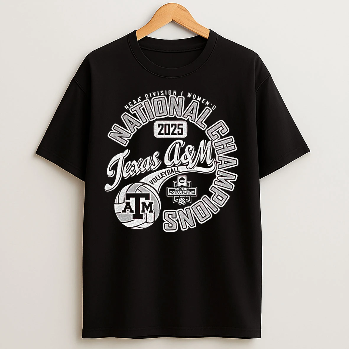 Classic Texas Am Aggies Youth Maroon 2025 Womens Volleyball National Champions T Shirts