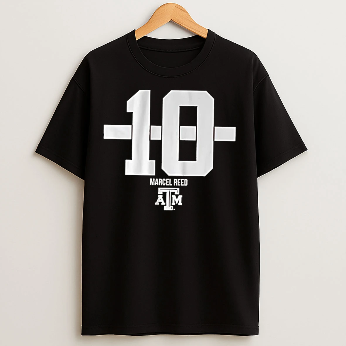 Classic Texas Am Football Marcel Reed 10 Stripe T Shirts