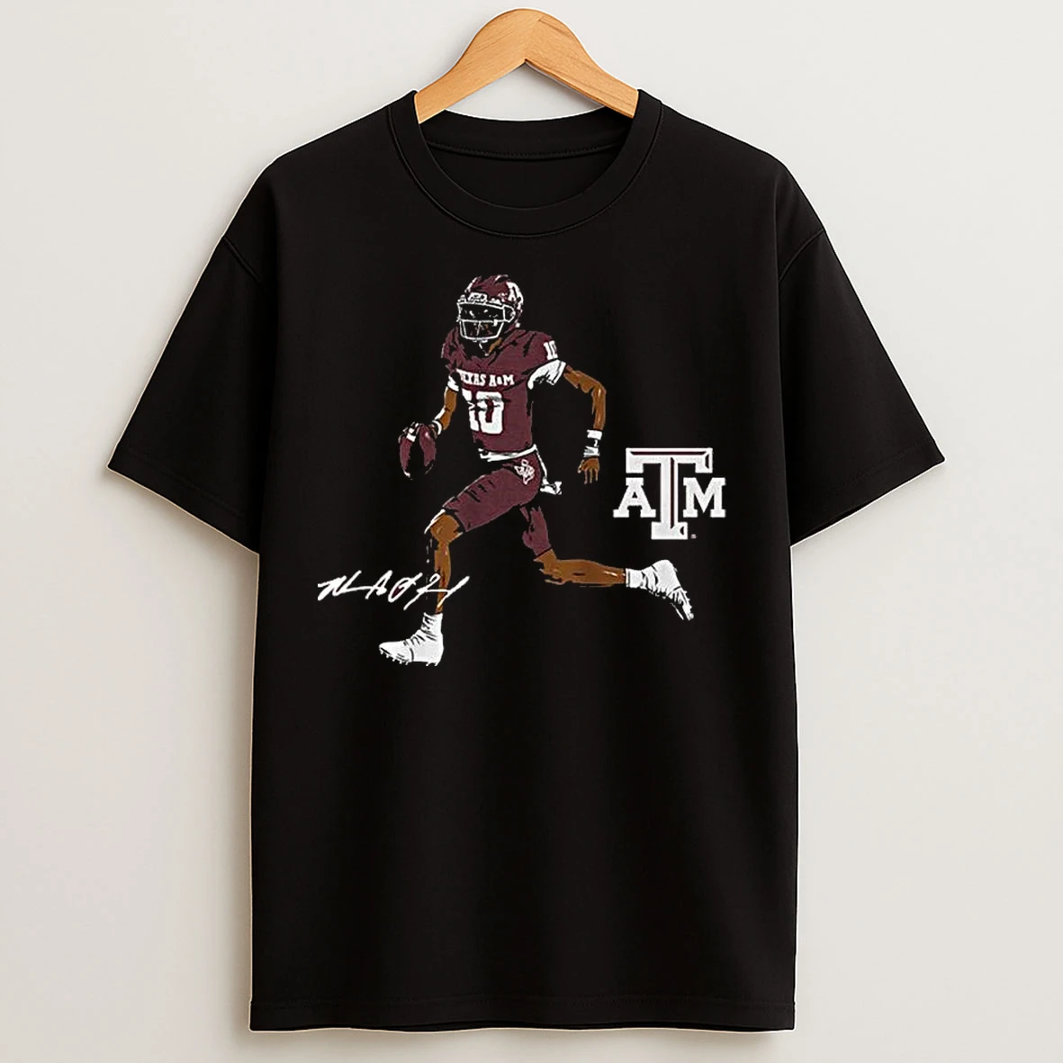 Classic Texas Am Football Marcel Reed Superstar Pose T Shirts