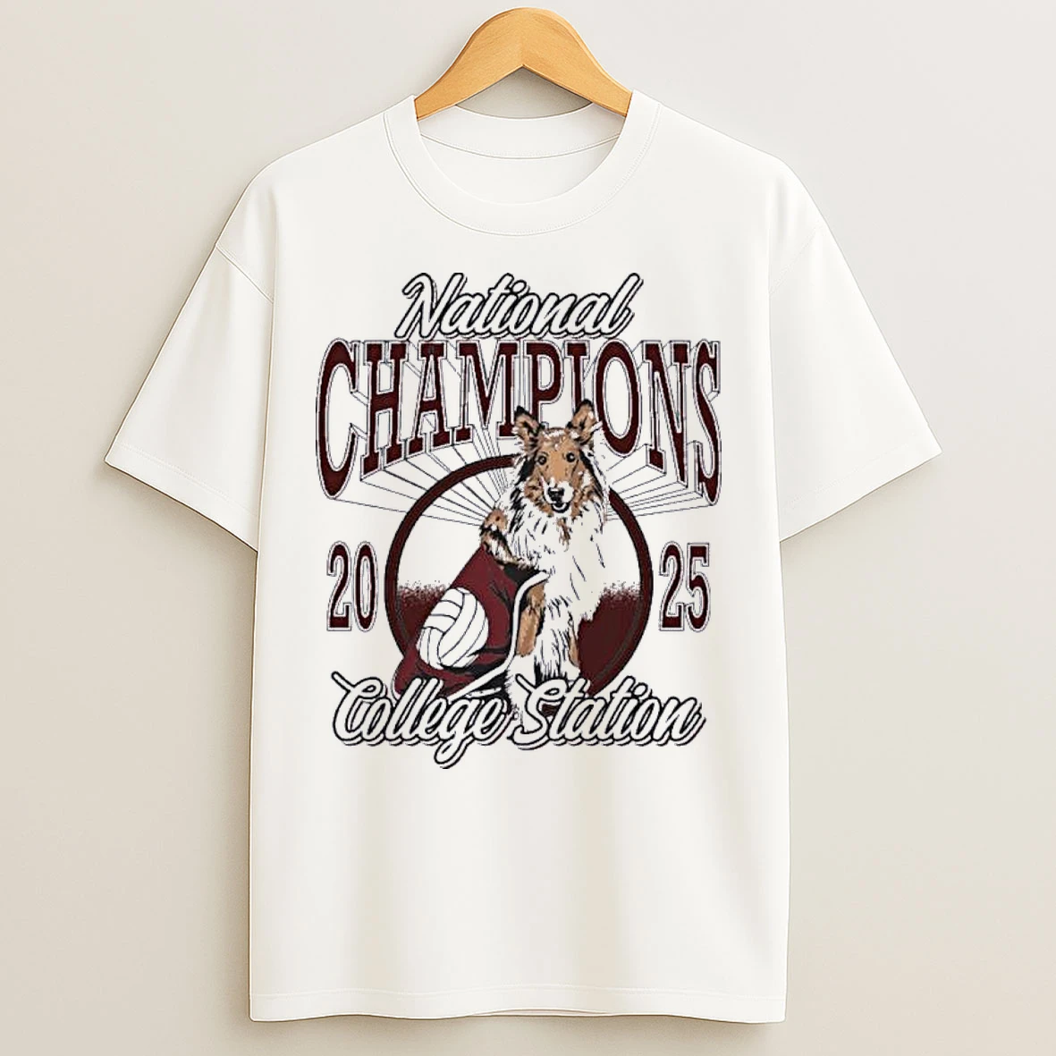 Classic Texas Am National Champions Volleyball Mascot T Shirts
