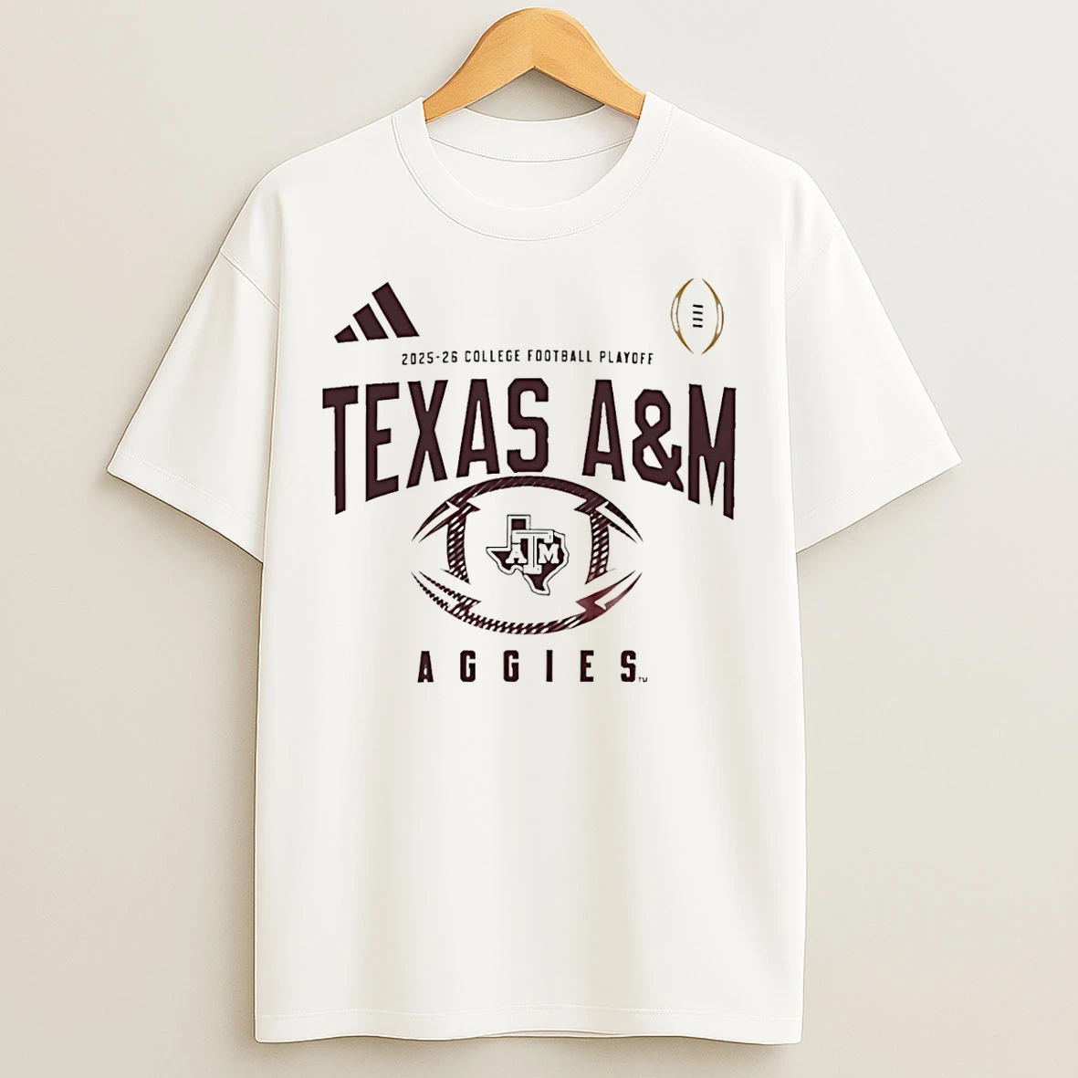 Classic Texas Am Playoff College Football Playoff 2026 Bound T Shirts