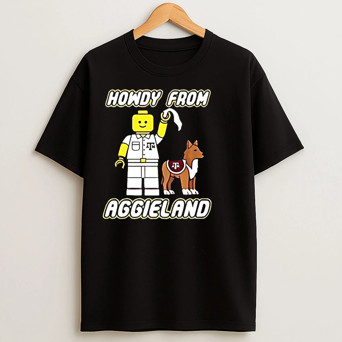 Classic Texas Am University Howdy From Aggieland Alamo Aggies Lego T Shirts