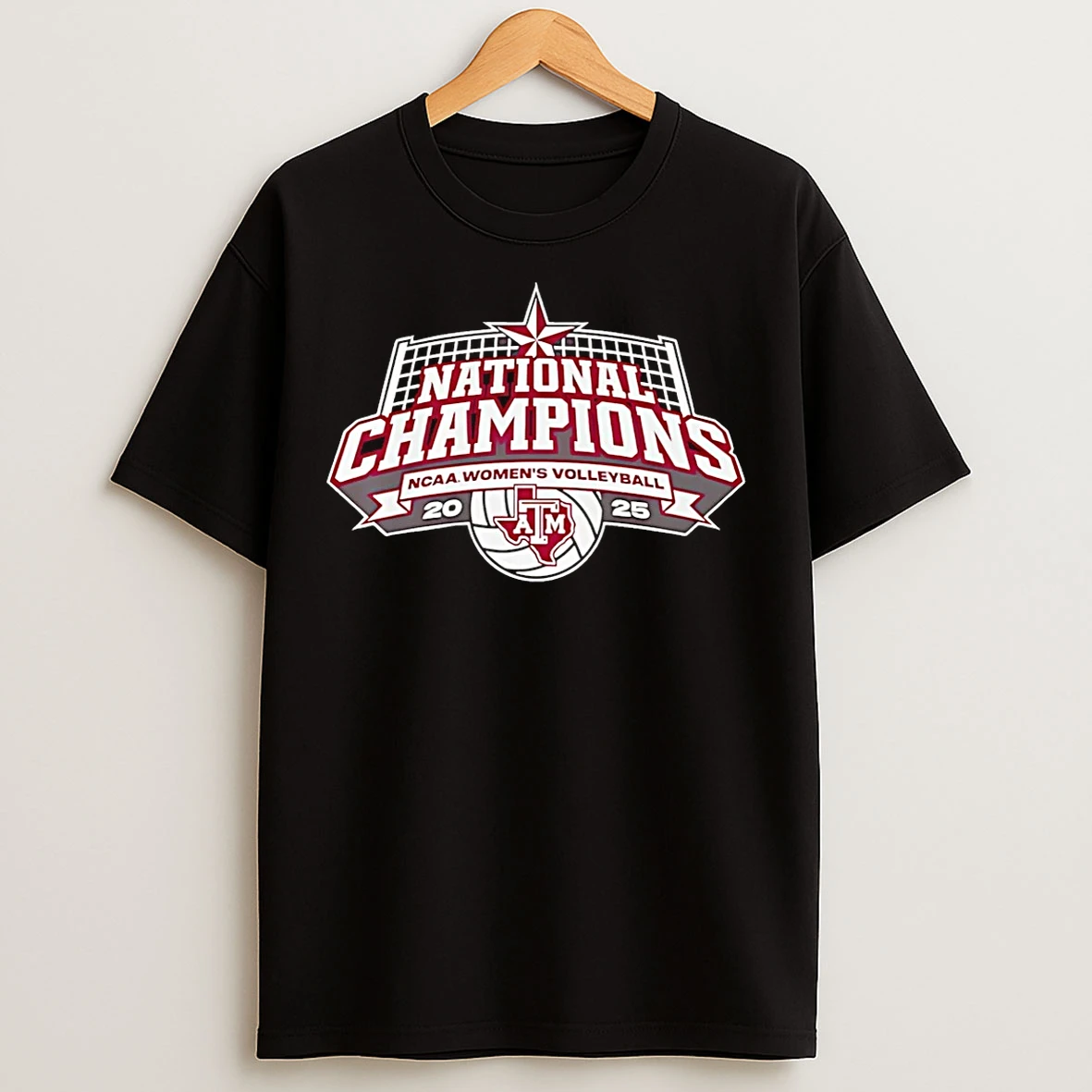 Classic Texas Am Volleyball 2025 National Champions Logo T Shirts