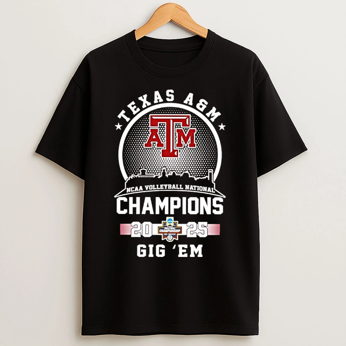 Classic Texas Am Aggies Gig Em Ncaa Voleyball National Champions 2025 T Shirts