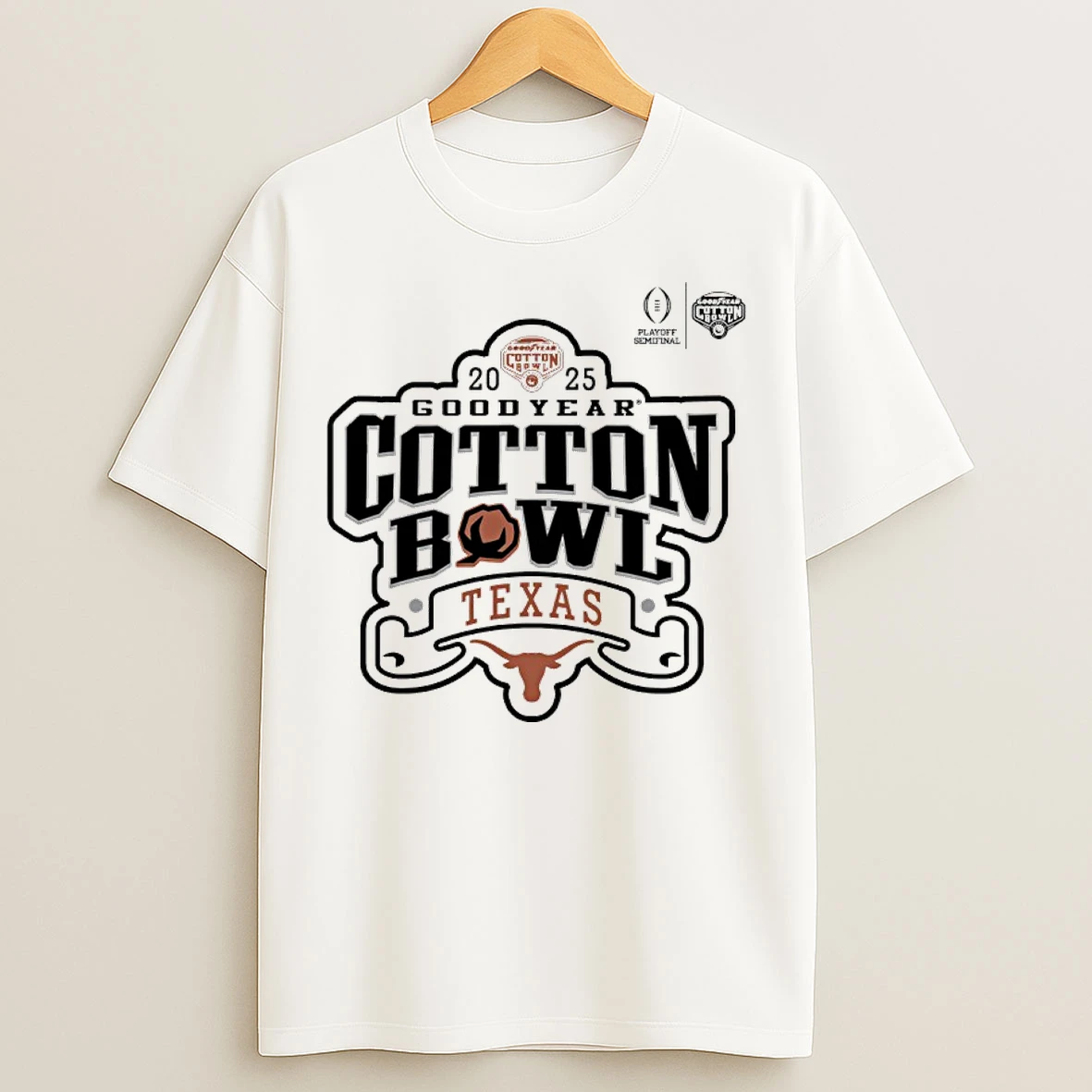 Classic Texas Longhorn 2025 Goodyear Cotton Bowl T Shirts