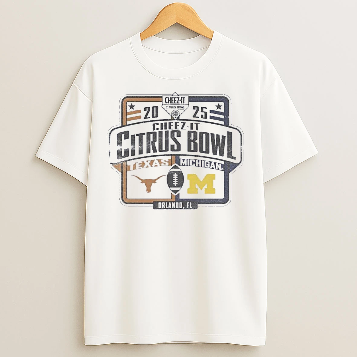 Classic Texas Longhorns Citrus Bowl Game Dueling Vs Michigan T Shirts
