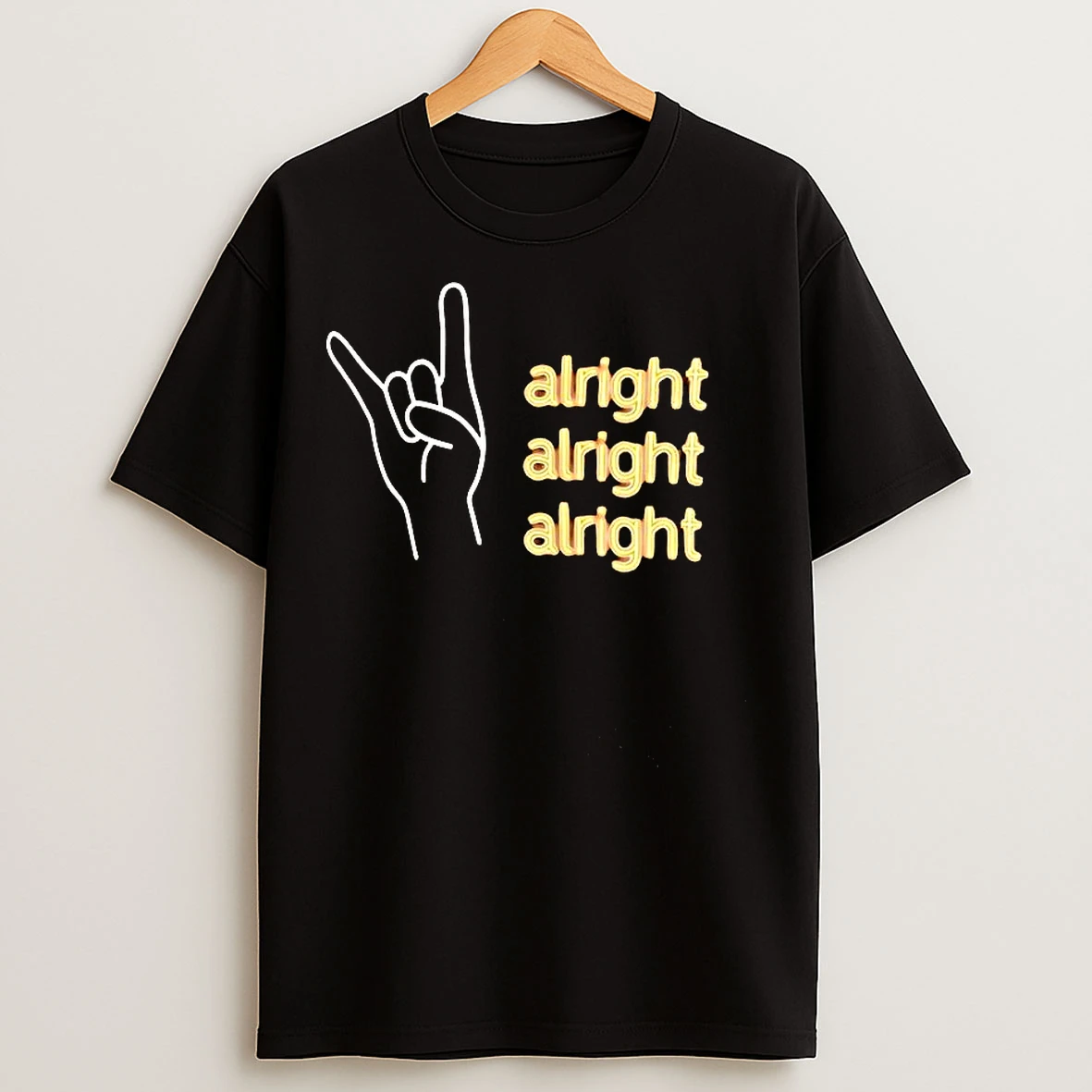 Classic Texas Longhorns Hook Em Neon Sign Alright Alright Alright T Shirts