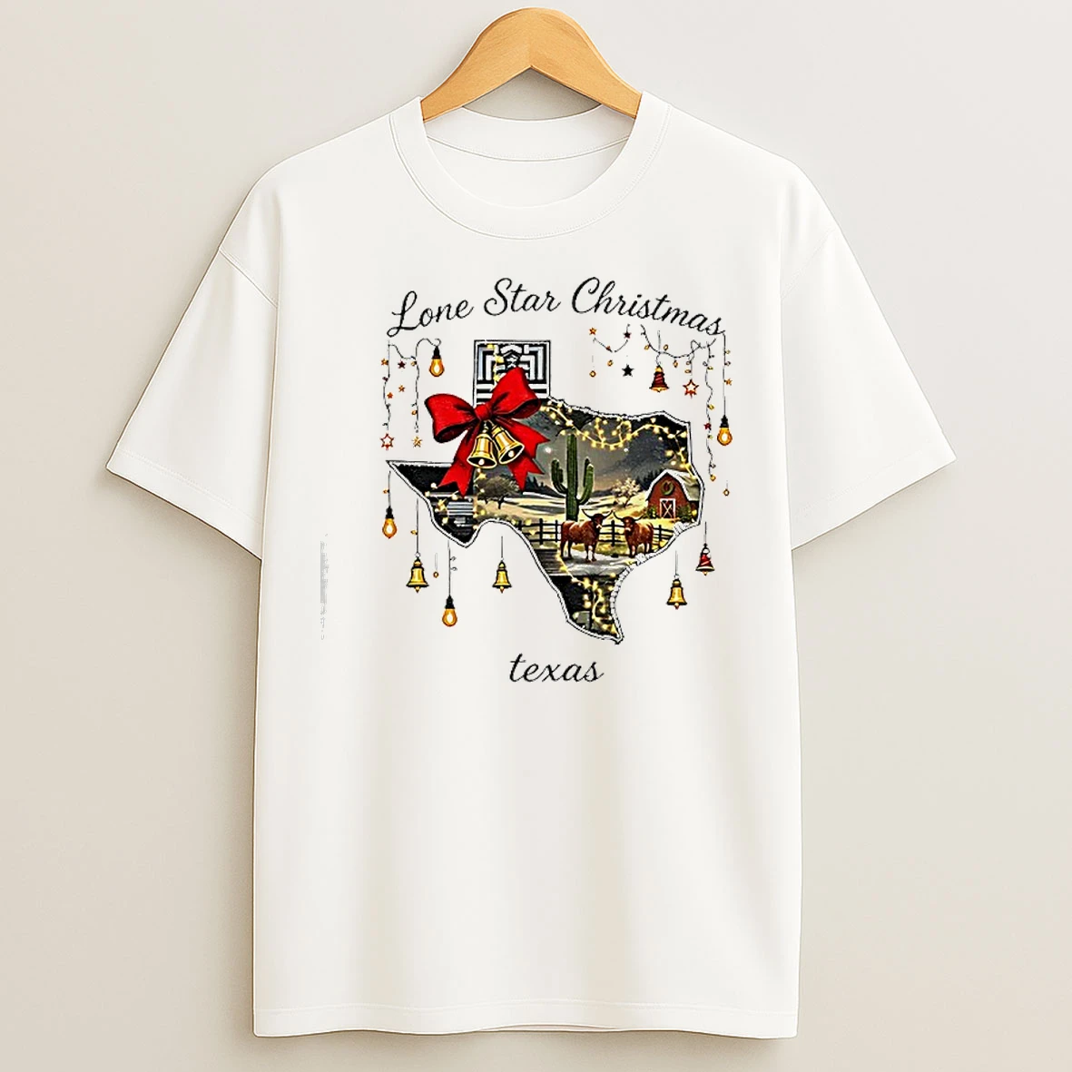 Classic Texas Longhorns Lone Star Christmas T Shirts