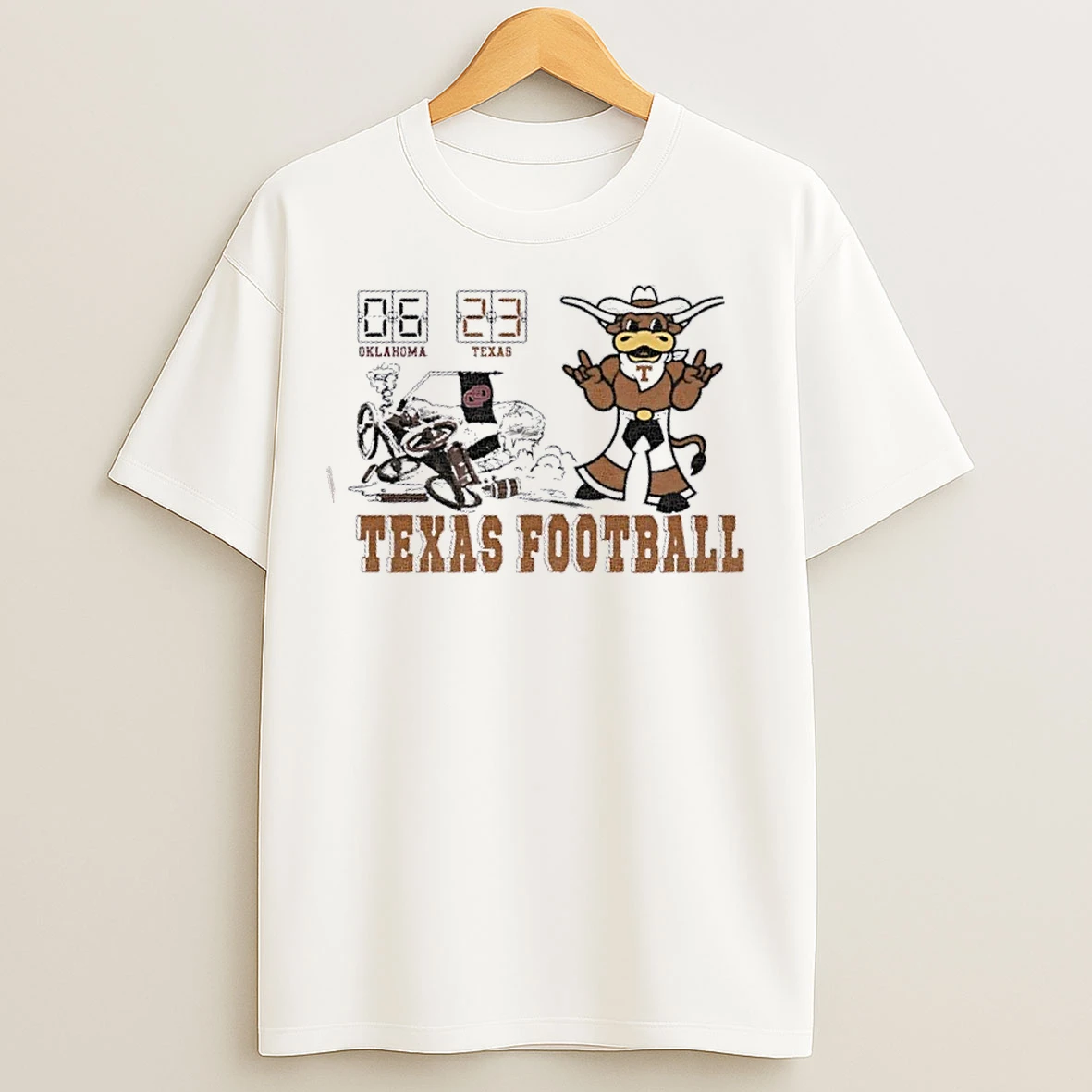 Classic Texas Longhorns Beat Oklahoma Sooners 23 06 In Red River Rivalry 2025 T Shirts