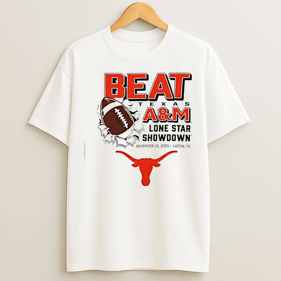 Classic Texas Longhorns Beat Texas Am Aggies Lone Star Showdown 2025 T Shirts