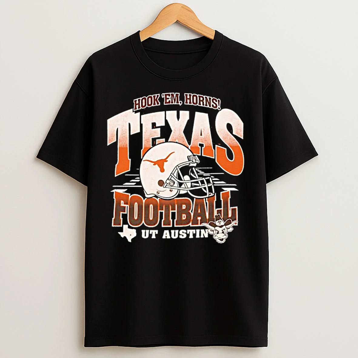 Classic Texas Longhorns Football Hook Em Horns Ut Austin T Shirts