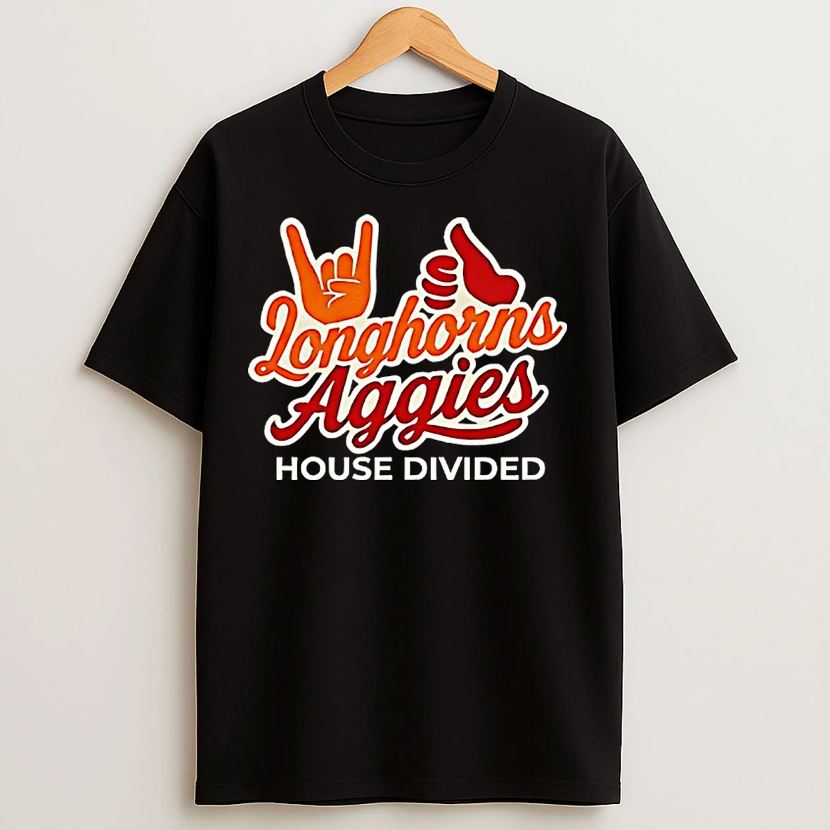 Classic Texas Longhorns Vs Texas Am Aggies House Divided T Shirts