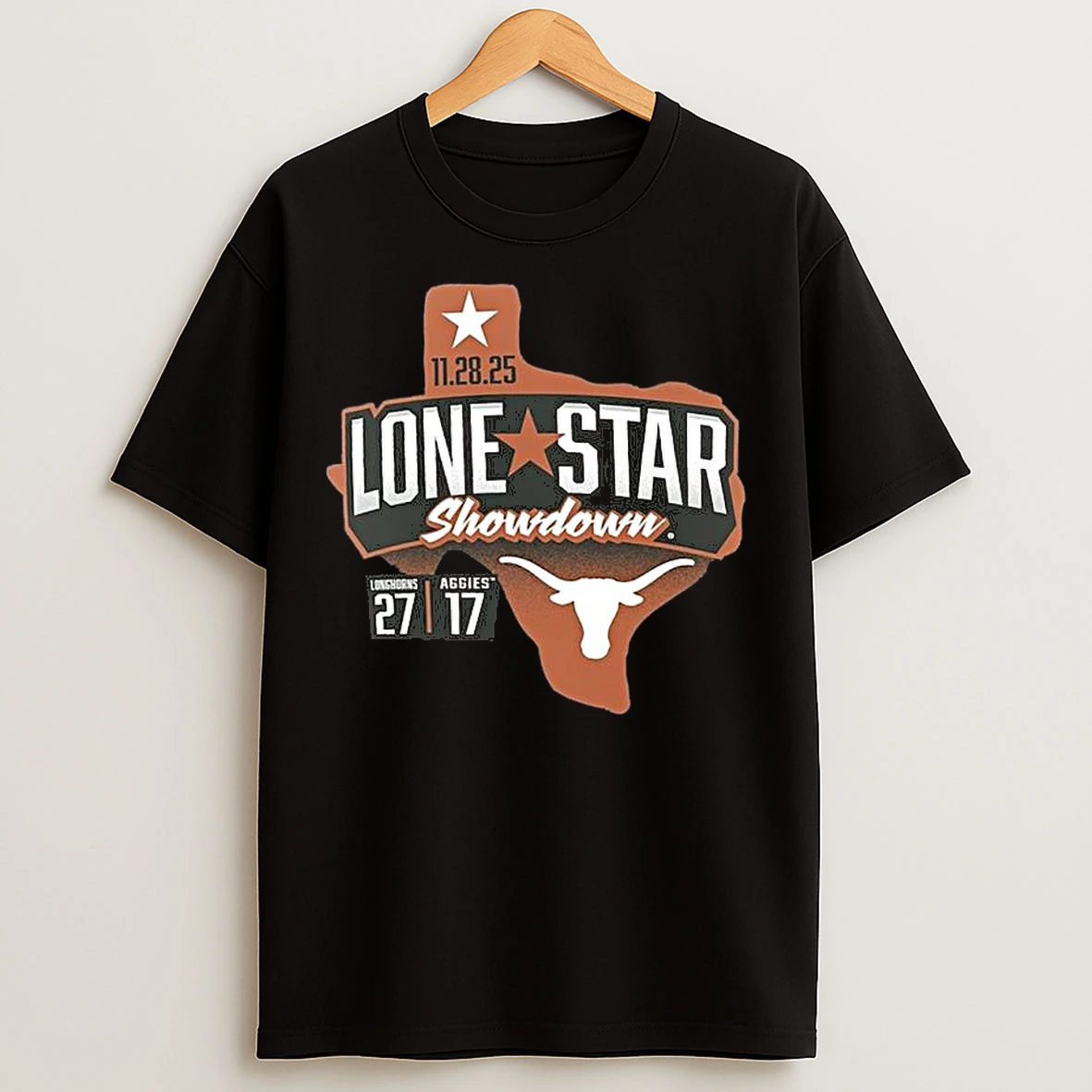 Classic Texas Longhorns Vs Texas Am Aggies 2025 Lone Star Showdown Score T Shirts