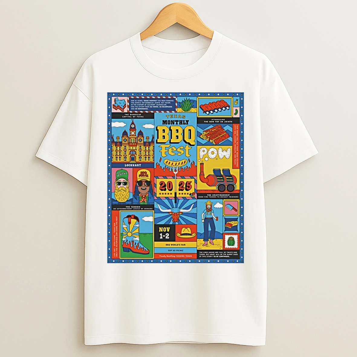 Classic Texas Monthly Bbq Fest 2025 T Shirts