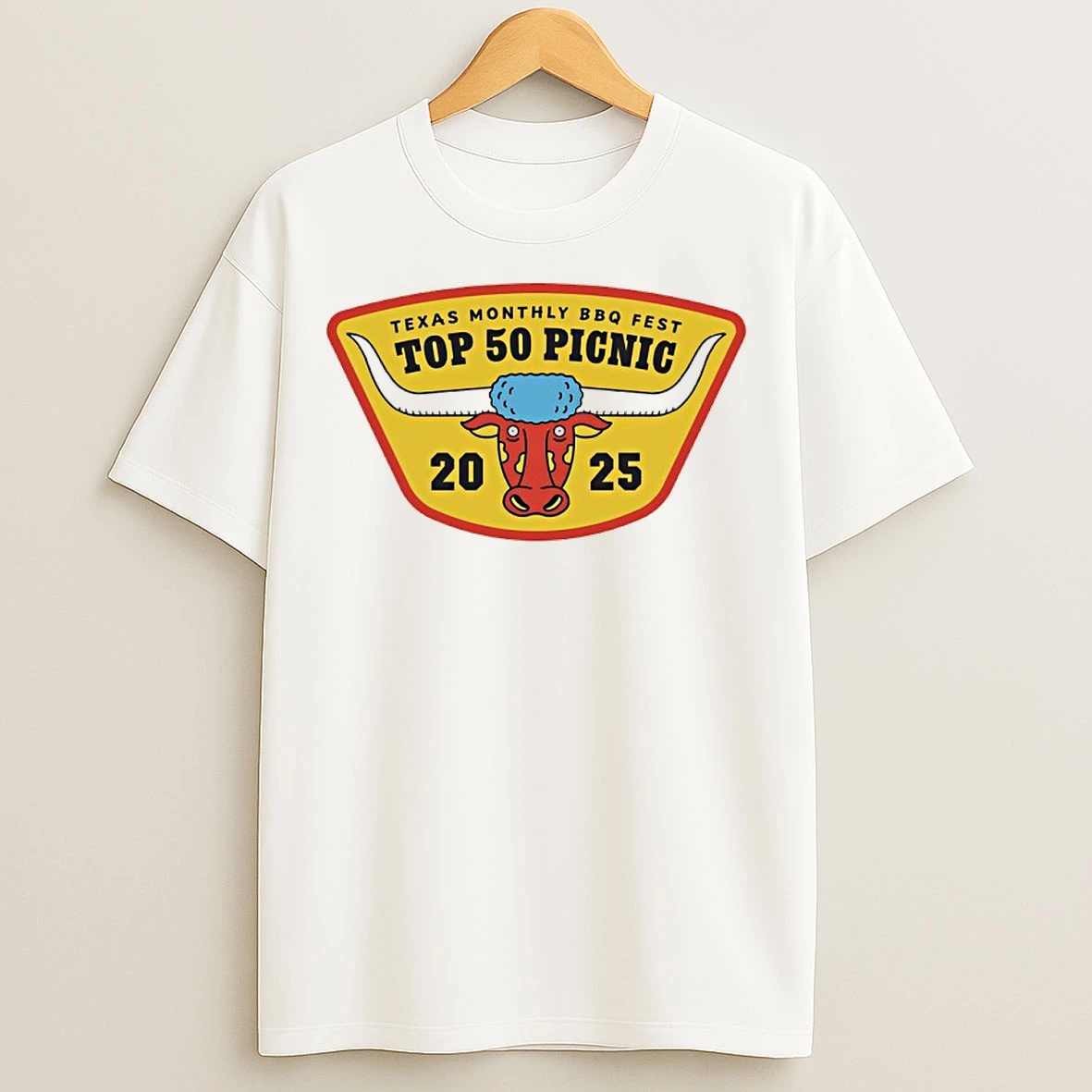 Classic Texas Monthly Bbq Fest Top 50 Picnic 2025 T Shirts