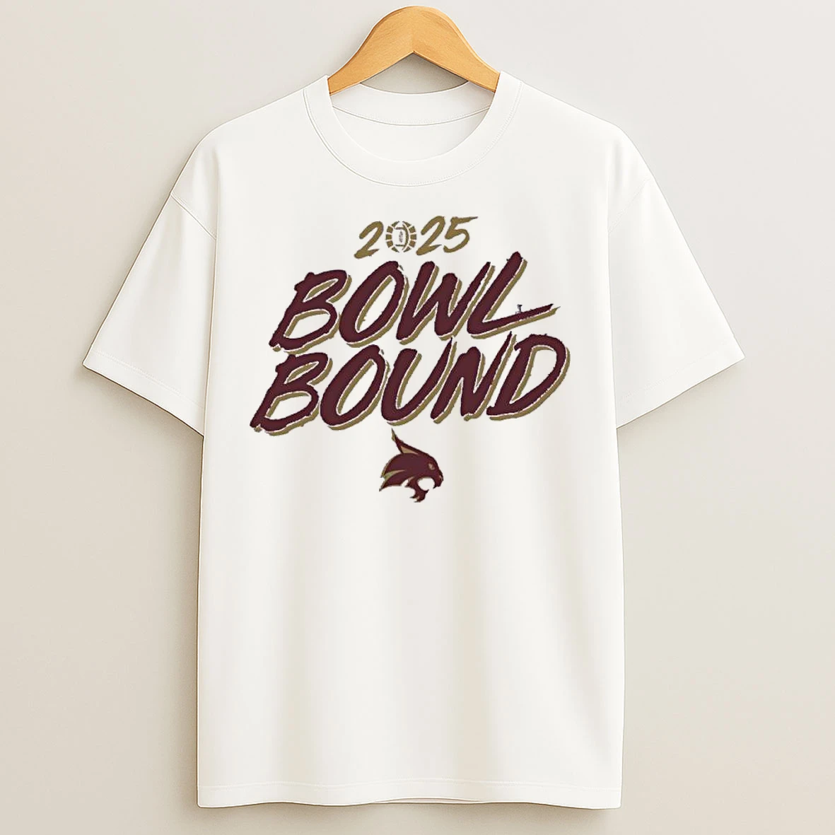 Classic Texas State Bobcats 2025 Bowl Season Bound T Shirts