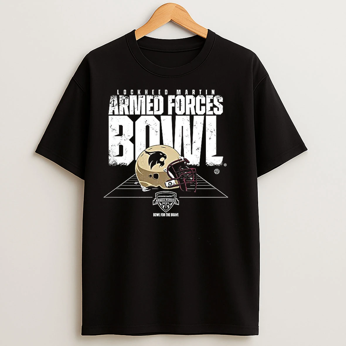 Classic Texas State Bobcats 2025 Lockheed Martin Armed Forces Bowl T Shirts