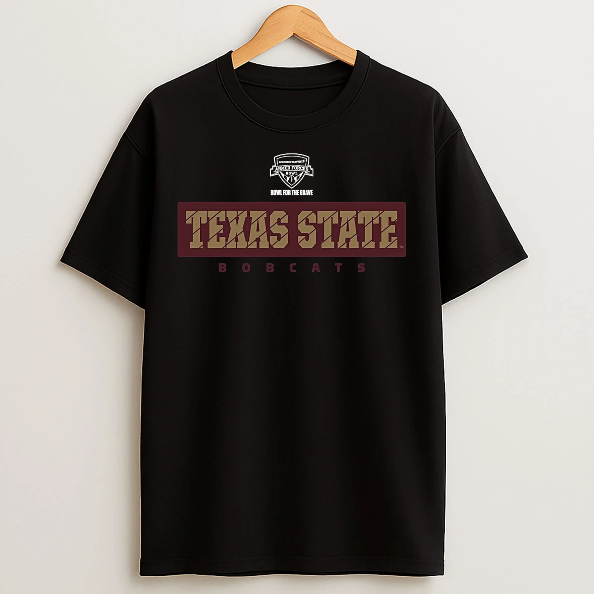 Classic Texas State Bobcats 2026 Armed Forces Bowl T Shirts