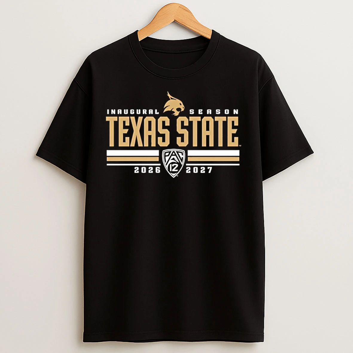 Classic Texas State Fort Worth 2026 2027 Pac 12 Inaugural Season T Shirts