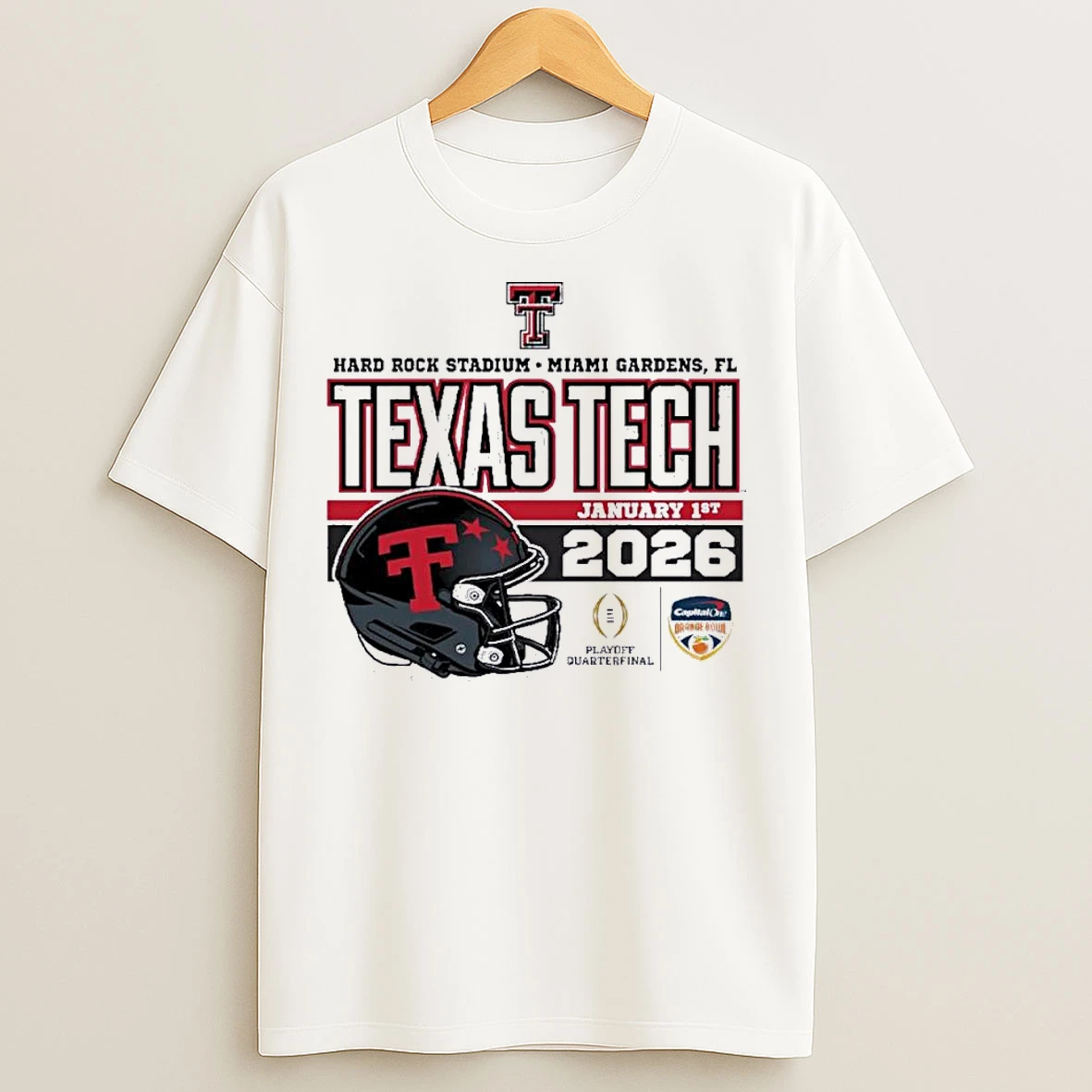 Classic Texas Tech 2025 Cfp Juiced Orange Bowl T Shirts