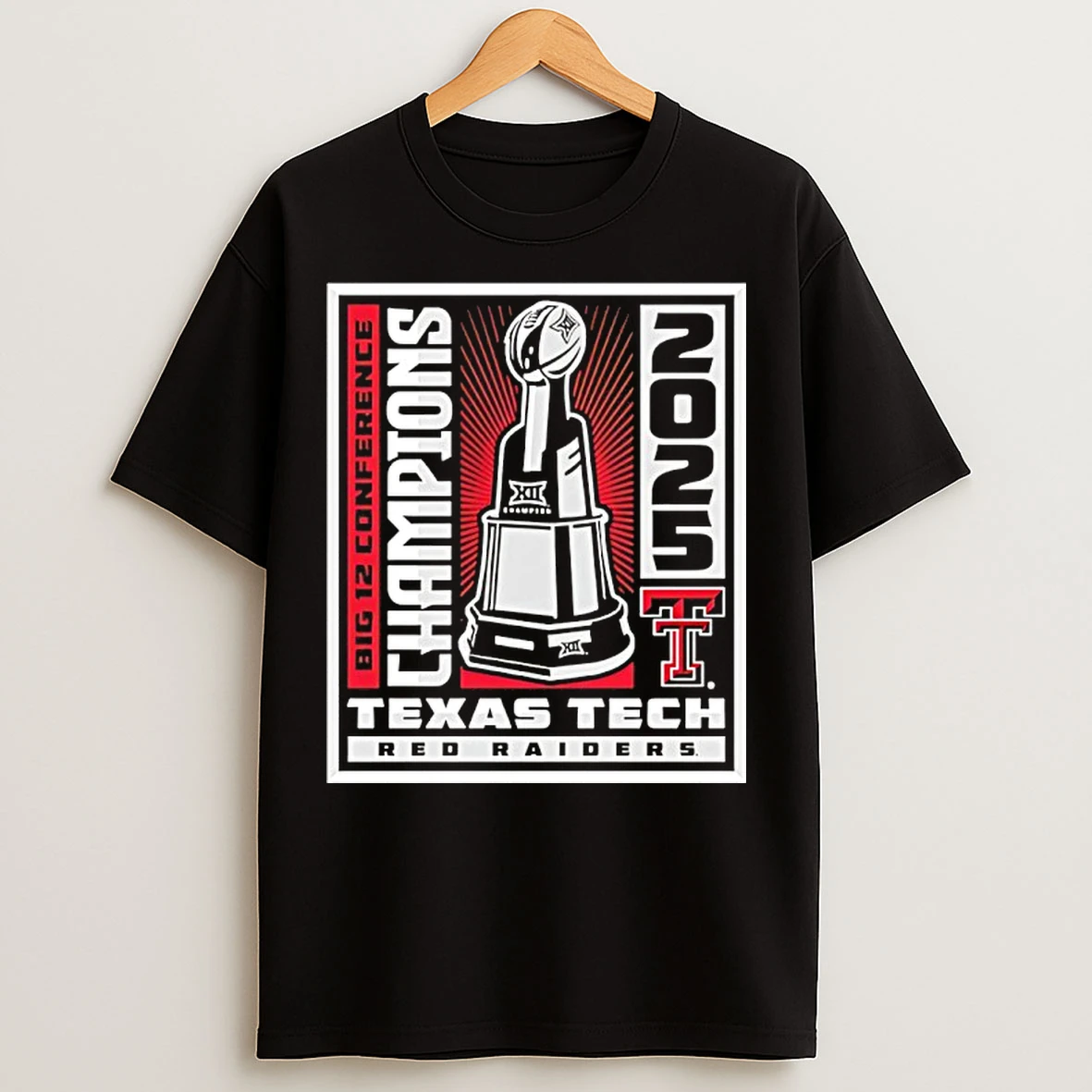 Classic Texas Tech Big 12 Conference Champions Winner Win Trophy T Shirts