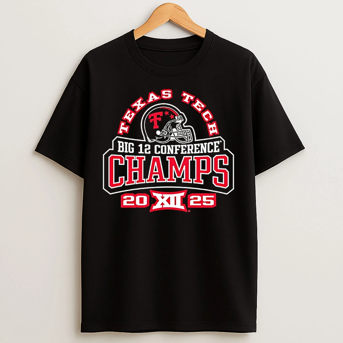 Classic Texas Tech Big 12 Football Conference Champs 2025 Xii Logo T Shirts