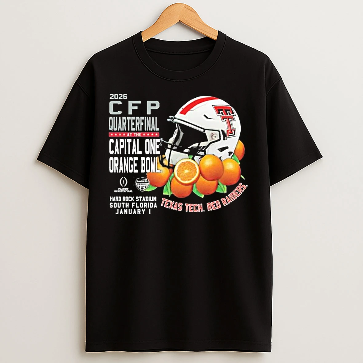Classic Texas Tech Cfp Quarterfinal At The Capital One Orange Bowl Bed Of Oranges T Shirts