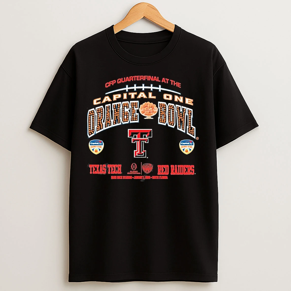 Classic Texas Tech Cfp Quarterfinal At The Capital One Orange Bowl Rhinestone T Shirts