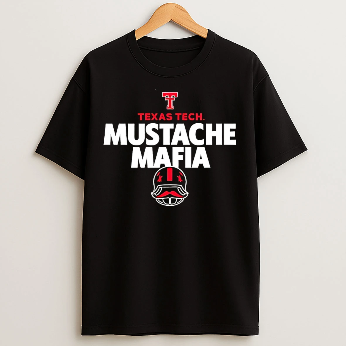 Classic Texas Tech Mustache Mafia Logo T Shirts