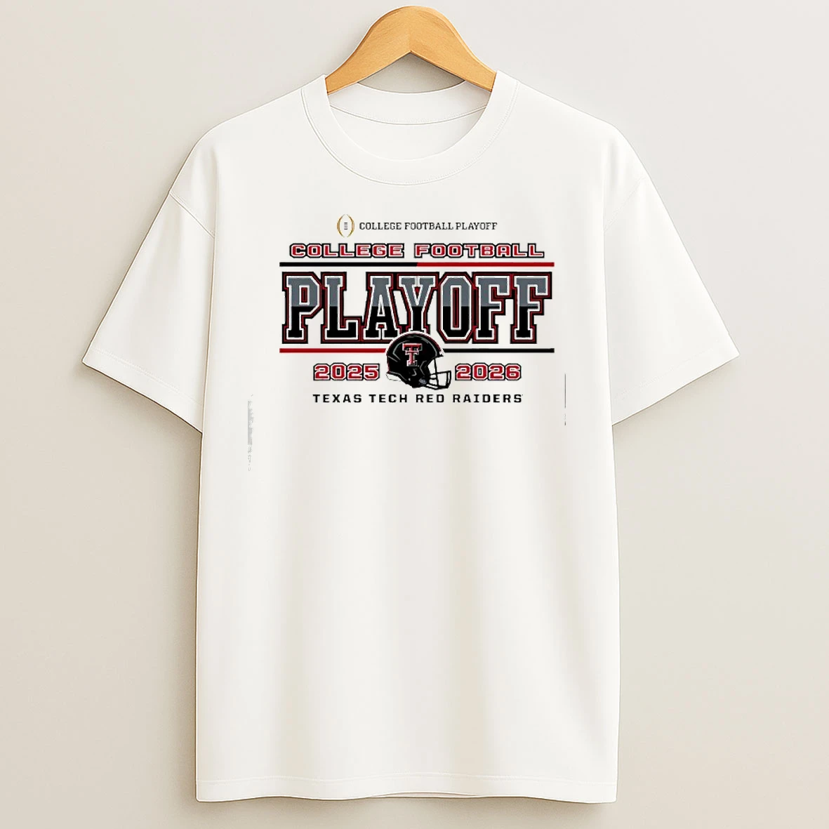 Classic Texas Tech Red Raiders 2025 2026 College Football Playoff Logo T Shirts