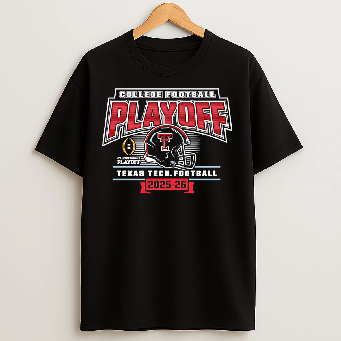 Classic Texas Tech Red Raiders 2025 26 College Football Playoff Helmet T Shirts