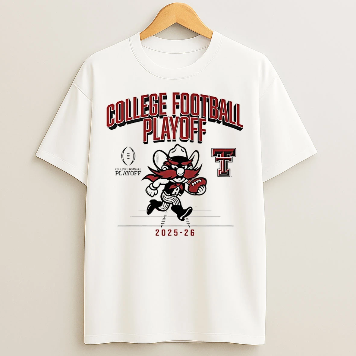 Classic Texas Tech Red Raiders 2025 26 College Football Playoff Mascot T Shirts