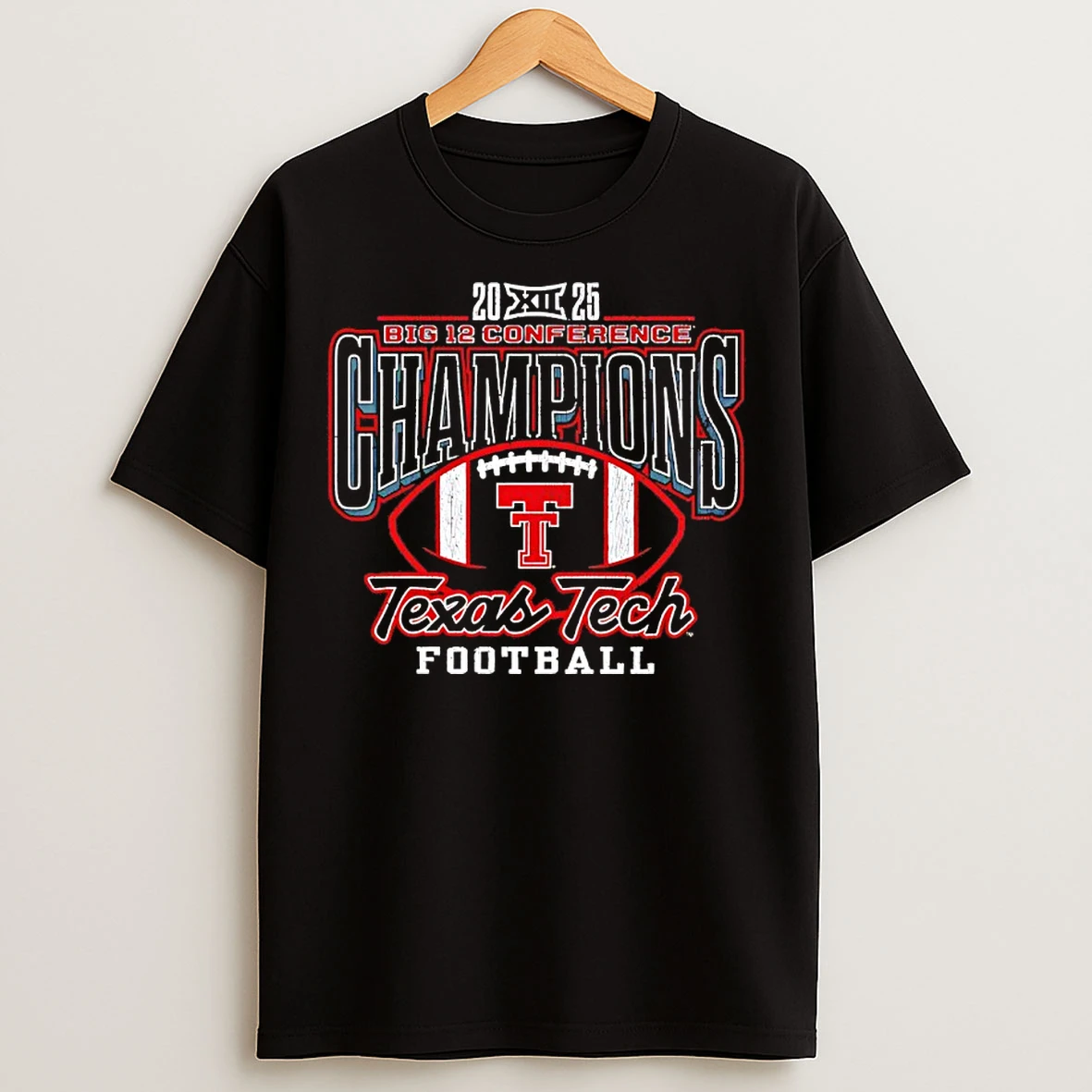 Classic Texas Tech Red Raiders 2025 Big 12 Conference Champions Vintage T Shirts