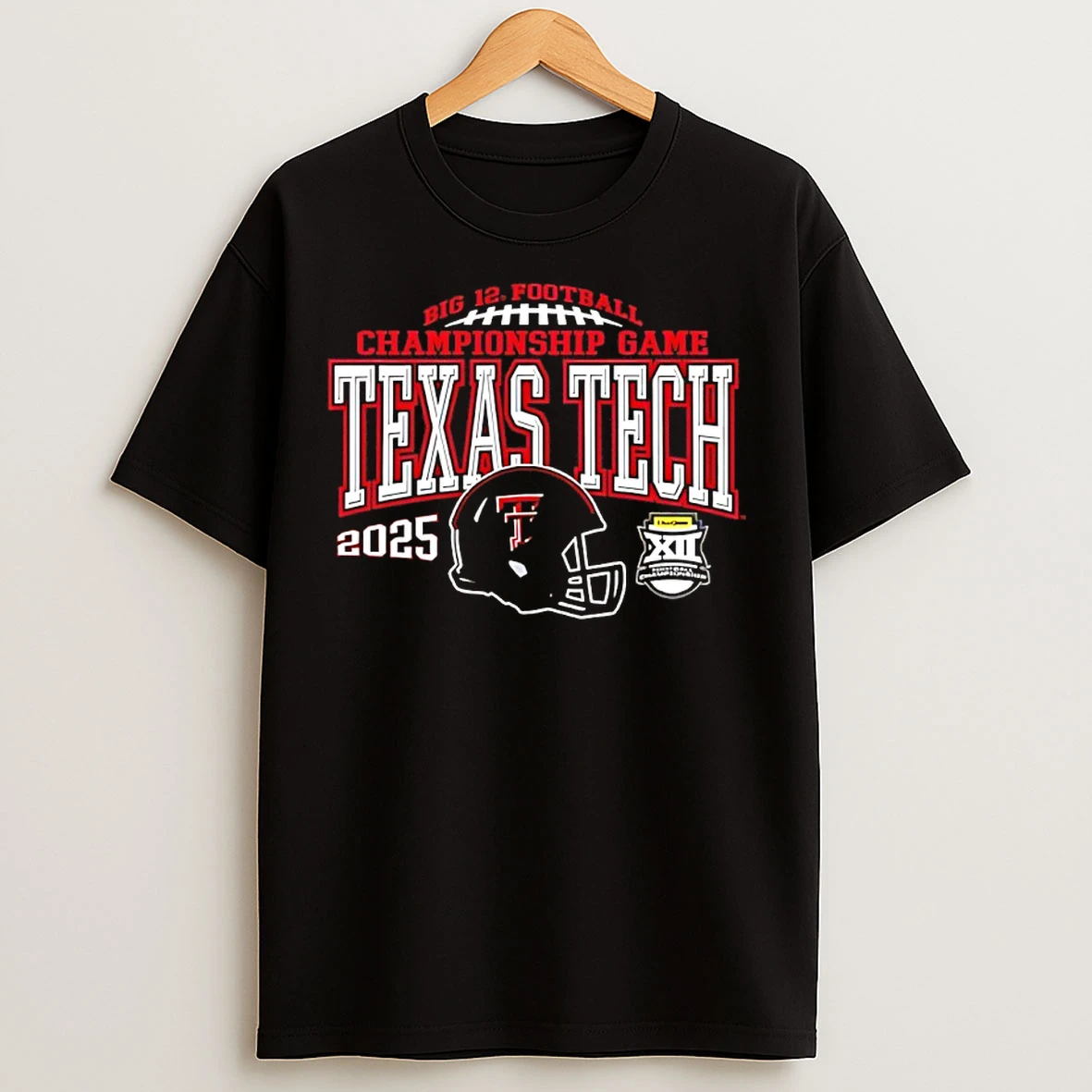 Classic Texas Tech Red Raiders 2025 Big 12 Football Championship Game T Shirts