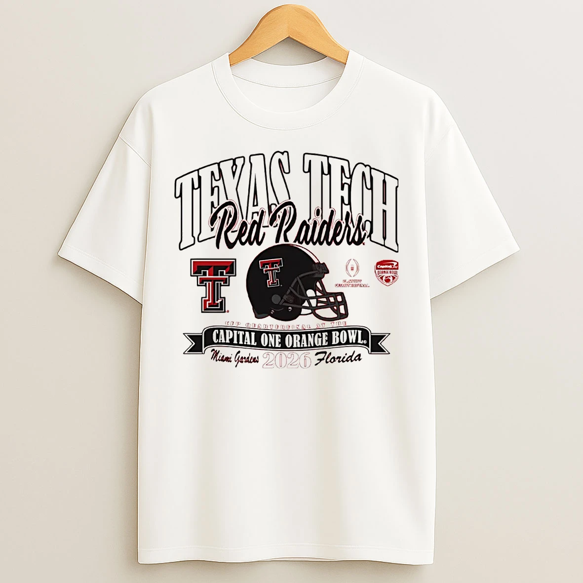Classic Texas Tech Red Raiders 2026 Orange Bowl Cfp Quarterfinal T Shirts