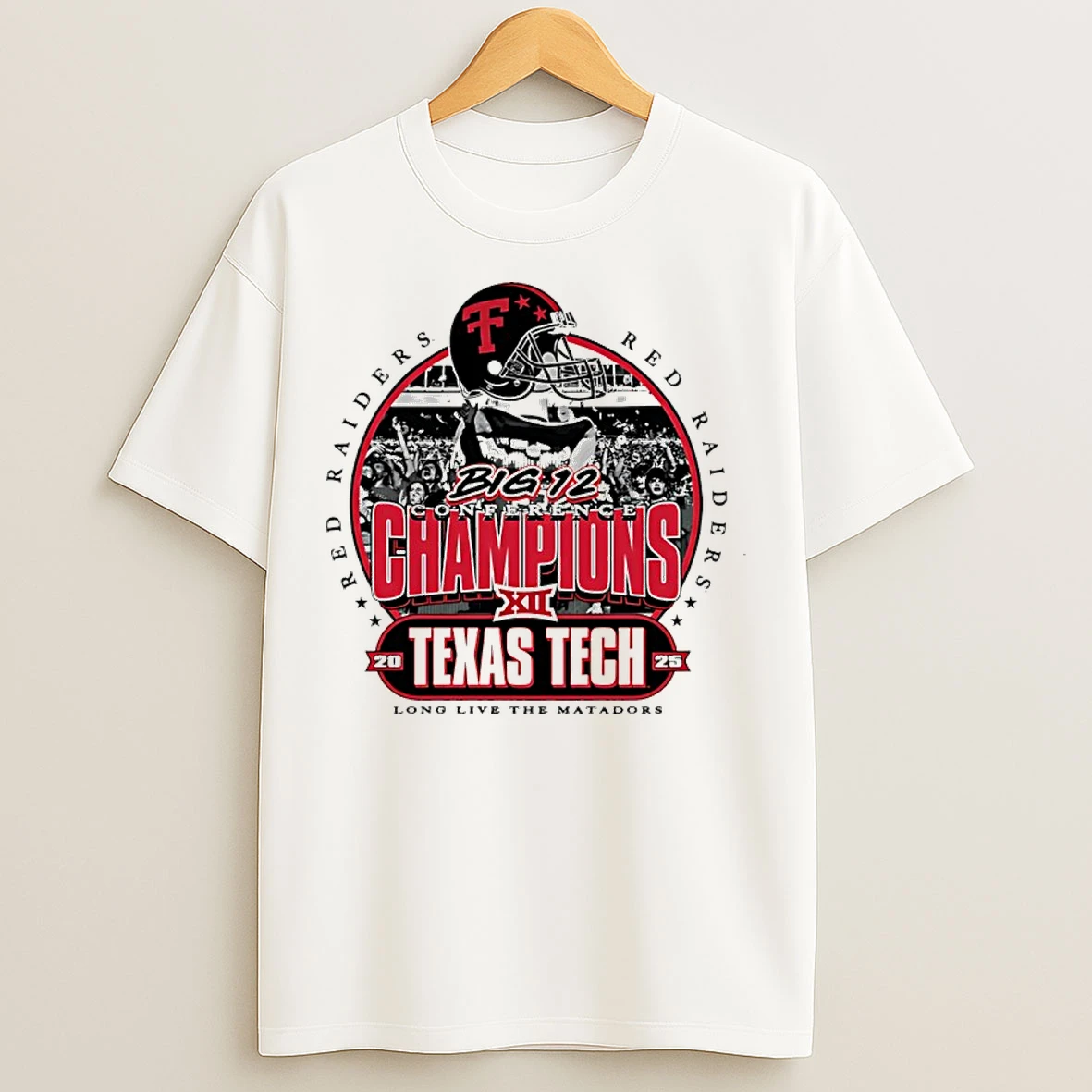 Classic Texas Tech Red Raiders Big 12 Conference Champions 2025 Parade Vintage T Shirts