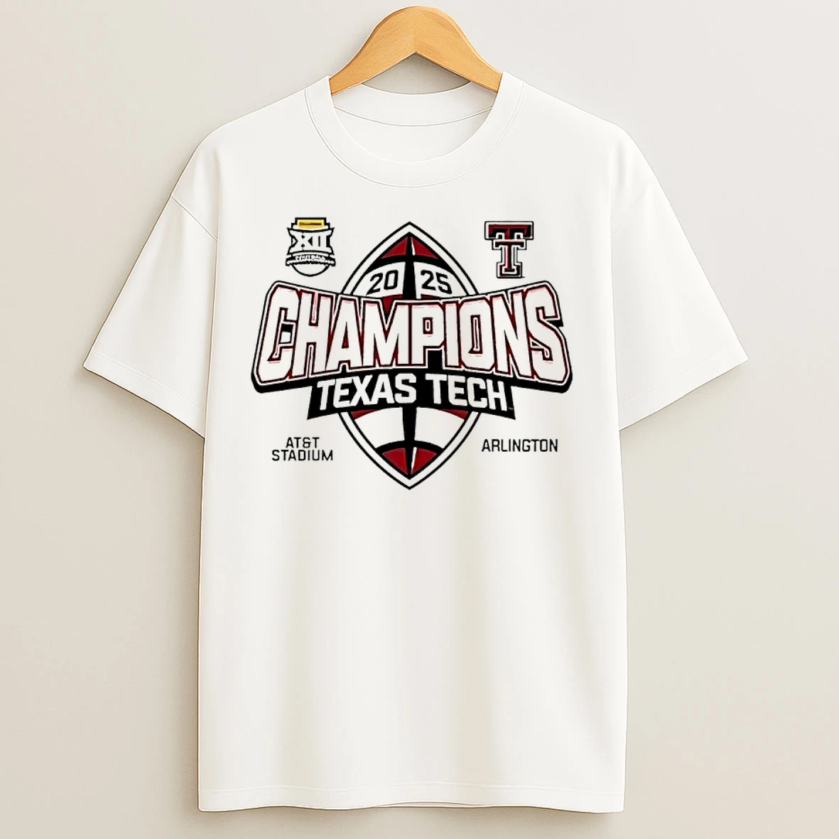 Classic Texas Tech Red Raiders Big 12 Conference Champions 2025 Turn Key T Shirts