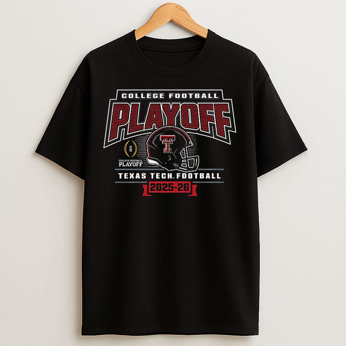 Classic Texas Tech Red Raiders Big 12 Football Champions Cfp Led Helmet 2025 26 T Shirts