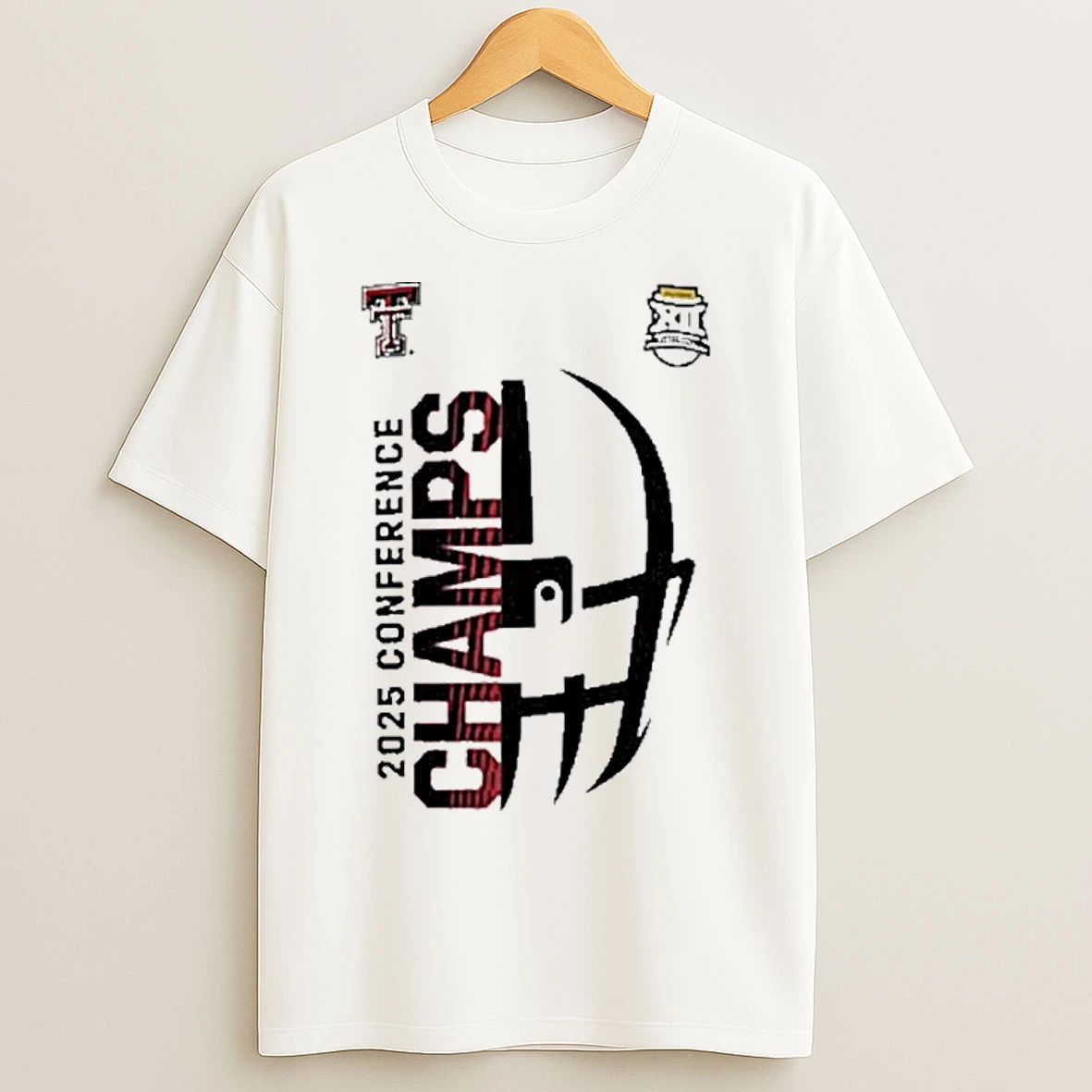 Classic Texas Tech Red Raiders Big 12 Football Champions Face T Shirts
